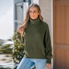 Women's Chunky Knit Turtleneck Long Sleeve Sweater - Cupshe - 3 of 4