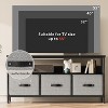 55 Inch TV Stand for Living Room, Dresser-Style TV Stand with 3 Drawers, Compact Entertainment Center with Storage Solutions - 4 of 4