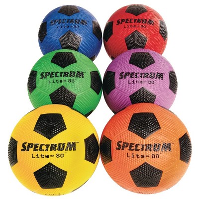S&S Worldwide Spectrum Lite 80 Soccer Ball Set Size 4 Pk6