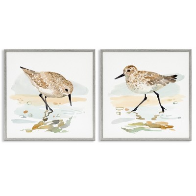 Stupell Industries Sea Birds on Shore, 17" x 17"