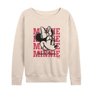 Women's - Disney - Minnie Mouse Lightweight French Terry Slouchy - 1 of 4