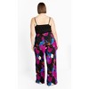 Women's Plus Size Kira Print Pant - magenta | CITY CHIC - 2 of 4
