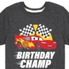 Boys' - Cars - Lightning McQueen Birthday Champ Short Sleeve Graphic T-Shirt - 2 of 4