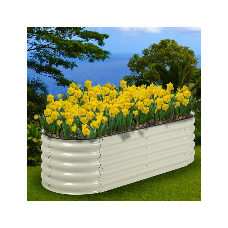 Aoodor 4 in 1 Modular Aluzinc Metal Raised Garden Bed - Outdoor Garden Planter Box, 5 of 8