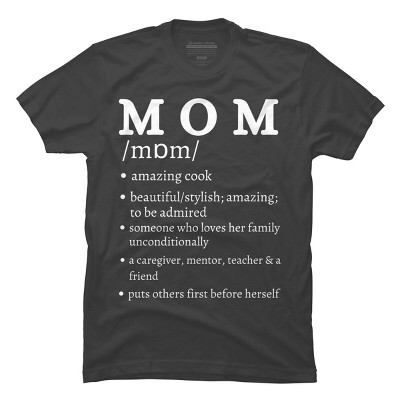 Men's Design By Humans Mom Dictionary Definition By BeingMasculine T-Shirt