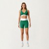 Anna-Kaci Active Women's V-Neck Cross Front Colorblock Sports Bra with Wide Straps and Supportive Elastic Band - 3 of 4