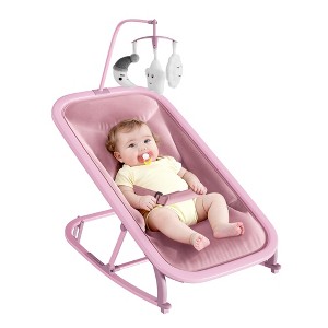 Baby Swing for Infants,Infant Rocker with Toy Bar, Adjustable 3 ...