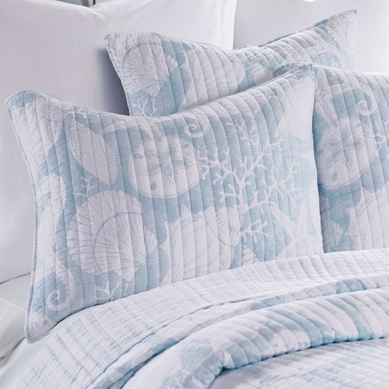 Stillwater Blue Quilt and Pillow Sham Set - Levtex Home, 3 of 6
