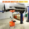 8 Gallon Portable Waste Oil Drain Tank, Air Operated Oil Lift Drainer, Adjustable Fluid Fuel Drainage with Wheels, Pressure Regulating Valve - 2 of 4