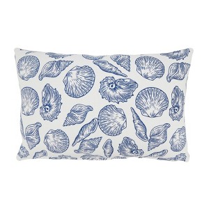 Saro Lifestyle Coastal Sea Shells Poly Filled Pillow - 1 of 4