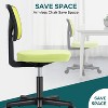 LOVMOR Armless Desk Chair Small Home Office Chair with Lumbar Support - 2 of 4