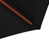 vidaXL Parasol with Wooden Pole 118.1 in.x101.6 in. Black - 4 of 4