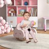Ruvalino Baby Bouncers and Rockers Cloud Shaped Rocking Chair with Velvet Upholstery for Nursery Room, Pink, 20.5"*18.3"*19.8" - 2 of 4