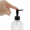 Unique Bargains Convenient Vertical Stripes Soap Dispenser 13.53oz 1 Pc - 3 of 4