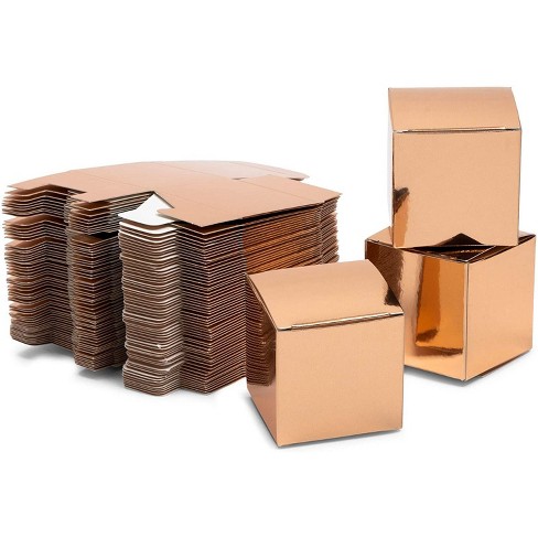 Brown Kraft Paper Box for Party Gift Wedding Favors Candy Jewelry Packing W/Rose 