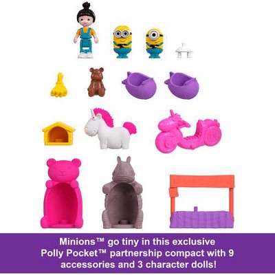 Mattel - Mattel - Polly Pocket Minions Compact Playset with Accessories and Dolls