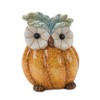 Melrose Terracotta Pumpkin Owl Figurine (Set of 2) - 2 of 4