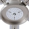 YUHAO 52 in. indoor Nickel Flush Mount Standard Ceiling Fan with Light, Reversible Blades and Remote Control Included - 4 of 4