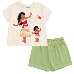 Disney Junior T-Shirt and Mesh Shorts Outfit Set Sizes (2T - 14-16) - 1 of 4