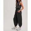 Women's Jumpin Into Spring Athleisure Jumpsuit - BluIvy L - 4 of 4