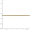 Black Bow Jewelry 1mm, 14k Yellow Gold, Solid Spiga Chain Necklace - 4 of 4