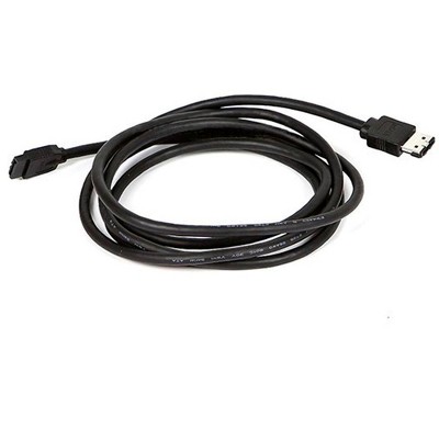 Monoprice DATA Cable - 6 Feet - Black | SATA 6 Gbps External Shielded Cable - eSATA to SATA (Type I to Type L)