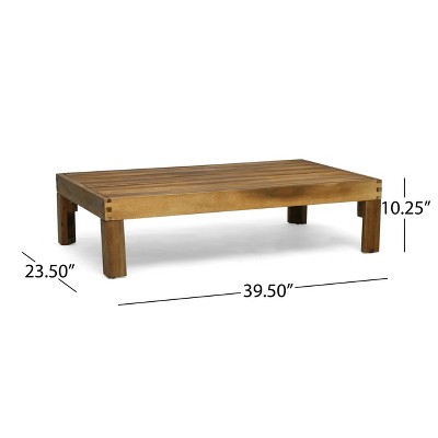 Teak and Beige Acacia Wood 3-Seater Outdoor Sofa Set with Ottoman