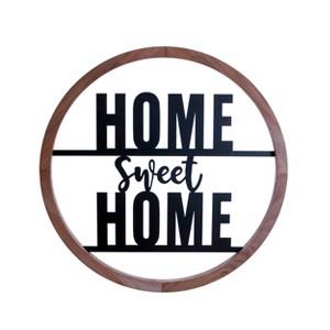 VIP Metal 22 in. Black Cutout Sign Home Sweet Home - 1 of 4