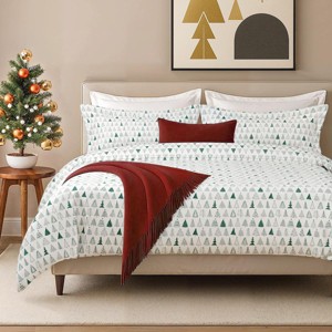 Luxury Soft Premium Christmas Duvet Cover Set - Zipper Closure & Matching Pillow Shams - CGK Linens - 1 of 4