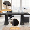 Lirago,63-Inch Rustic Farmhouse Wood Desk – Tapered Legs & Particleboard Construction Computer Desk - 4 of 4