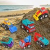 Beach Toys for Kids, Silicone Collapsible Foldable Beach Bucket Travel Beach Toys for Summer Outdoor Camping and Fishing Tub for Toddlers Boys Girls - 2 of 4