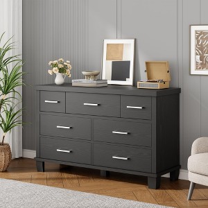 Garvee Dresser for Bedroom with 7 Drawers, Modern Chest of Drawers Closet with Metal Handle, Wooden Dresser Organizer, for Bedroom, Living Room - 1 of 4