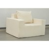 CAVINAS Polyester Fabric Bean Bag Chair for Adults,Large Lazy Sofa Chair with High-Density Foam and Pillow,Modern Lounge Chair for Living Room - 2 of 4