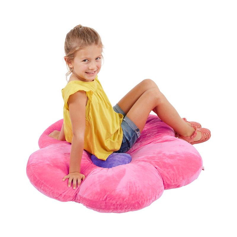 ECR4Kids Flower Floor Pillow, Oversized Cushion for Kids’ Bedrooms, Reading Nooks, Playrooms, 4 of 13