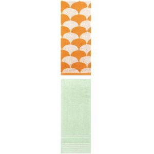 REGALWOVEN Soft Absorbent Bathroom Decorative Hand Towels for Drying 14" x 30"/13" x 29" 2 Pcs - 1 of 4