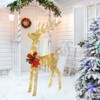 Christmas Pre-Lit Reindeer & Santa Sleigh Outdoor Decor, 90 Weatherproof LEDs, Festive Indoor/Outdoor Christmas Gift Decoration with Stakes & Zip Ties - 2 of 4