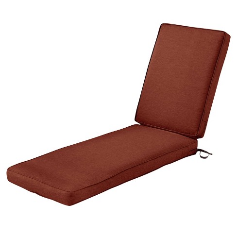 Montlake Fadesafe Patio Chaise Lounge Cushion Set Heather Henna Red Classic Accessories Target