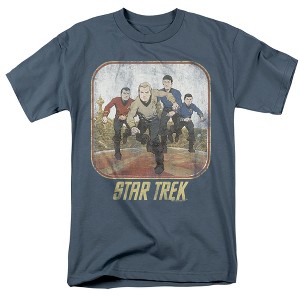 St Original Running Cartoon Crew Adult T-Shirt Slate - 1 of 4