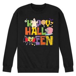 Men's - SpongeBob SquarePants - Happy Halloween Graphic Fleece Sweatshirt - 1 of 4