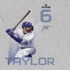 MLBPA Men's Taylor Pw Licensed Mlb Chris Taylor Los Angeles Dodgers Short Sleeve Graphic Cotton T-Shirt - Sport Grey XL - 2 of 4