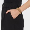 Brass Beaded Bracelet 3pc - A New Day™ Gold: Nickel-Free Elastic Band, One Size Fits Most - 2 of 2