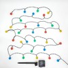 Lumabase Solar-Powered Crystal Ball String Lights Red/Blue/Green/Yellow - 2 of 3
