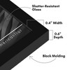 Americanflat 4x4 Picture Frame - Streamline Collection - Thin Border Square Frame for Tabletop and Wall Display - Black - 3 of 4