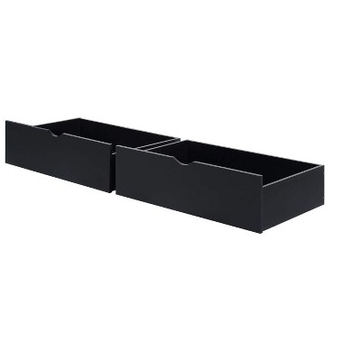 Donco Kids Dual Underbad Drawers Black