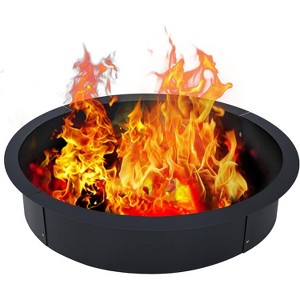 GOCAPTAIN Inner Fire Pit Ring with Outdoor Steel Firepit Ring Large Bonfire Fire Pit Insert Round - Steel for High Temp, DIY Fire Ring Cooking Kit - 1 of 4