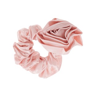 Unique Bargains Solid Color Rose Scrunchies 1 Pc - 1 of 4