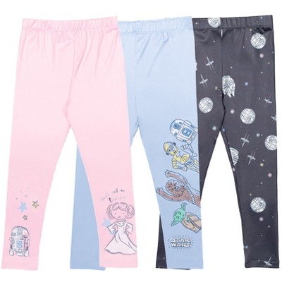 Star Wars C-3PO Princess Leia Chewbacca 3 Pack Leggings
