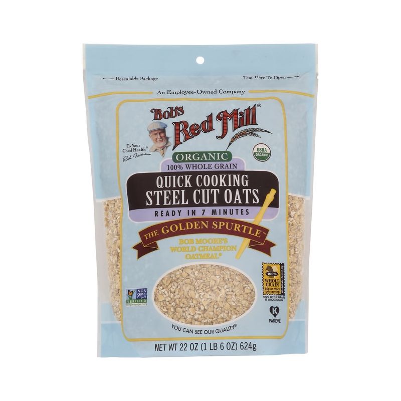 Bob's Red Mill Organic Quick Cooking Steel Cut Oats, 1 of 3