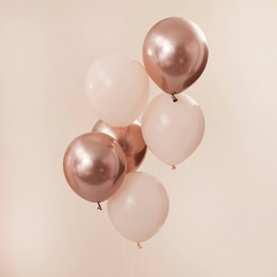 20ct Metallic Balloons Pack Peach