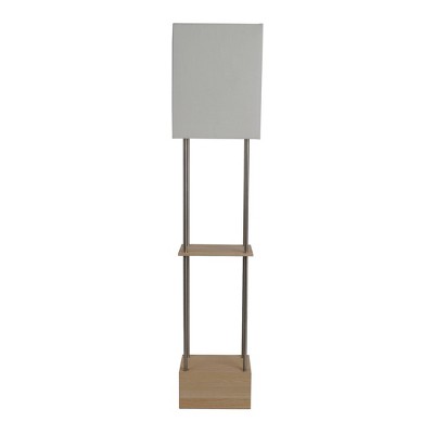 Block Wood Etagere Floor Lamp (Includes LED Light Bulb) Brown - Project 62™